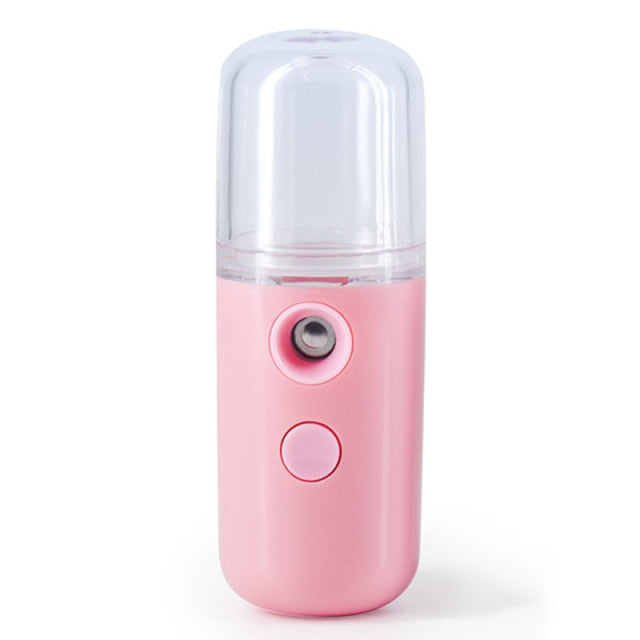 Portable Nano Mist Beauty Sprayer - USB Rechargeable Facial Steamer for Deep Hydration and Moisturizing